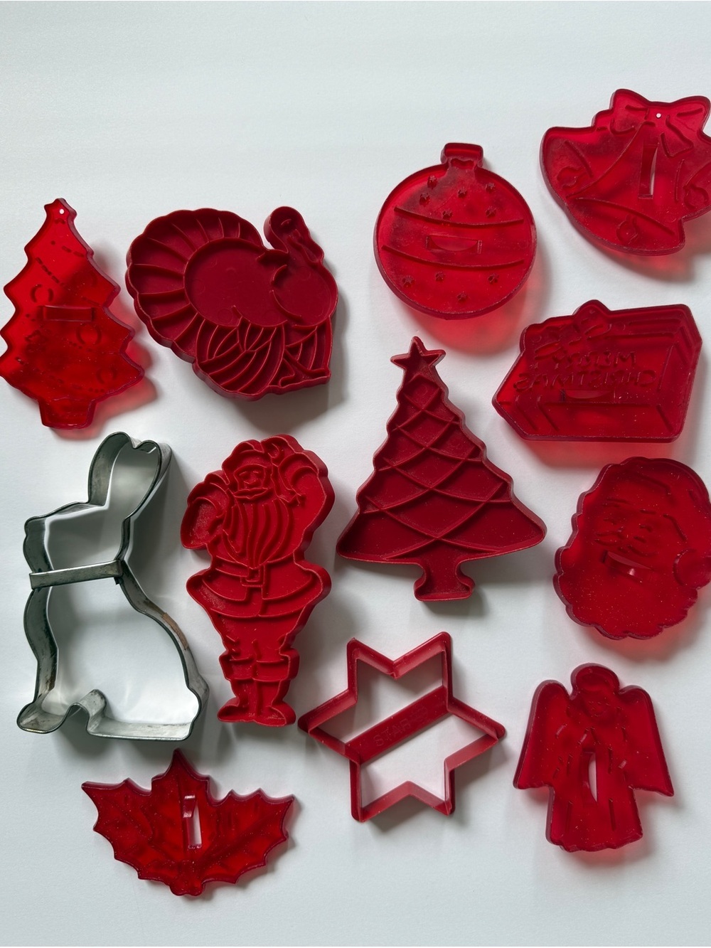 Vintage Cookie Cutter Set of 12- Christmas Thanksgiving Easter
